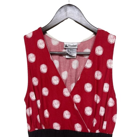 Disney Parks Minnie Mouse Retro Pin-Up Skater Dress Red Belted Women's Size XS - Picture 3 of 12